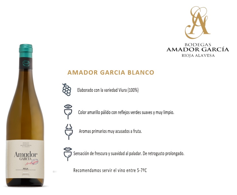 Rioja, Blanco Joven Amador Garcia 75 cl.