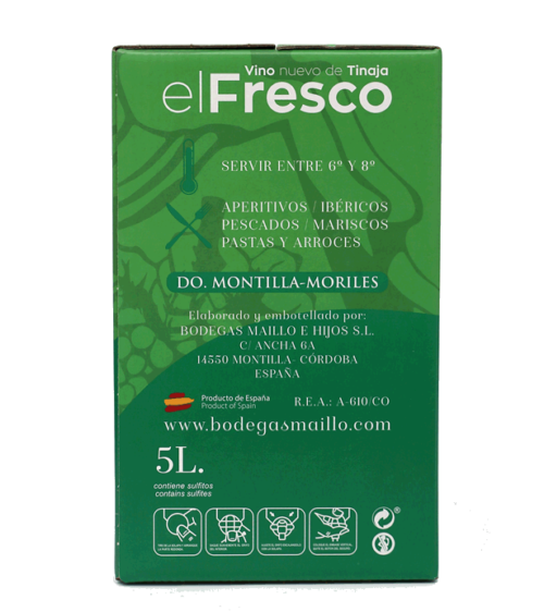 Vino Tinaja Fresco Maillo box 15 L.