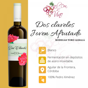 Vino Joven Dos Claveles Toro Albalá 75 cl.