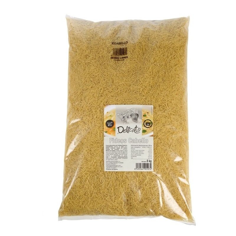 Pasta Eco Fideo nº 00 5 kg.