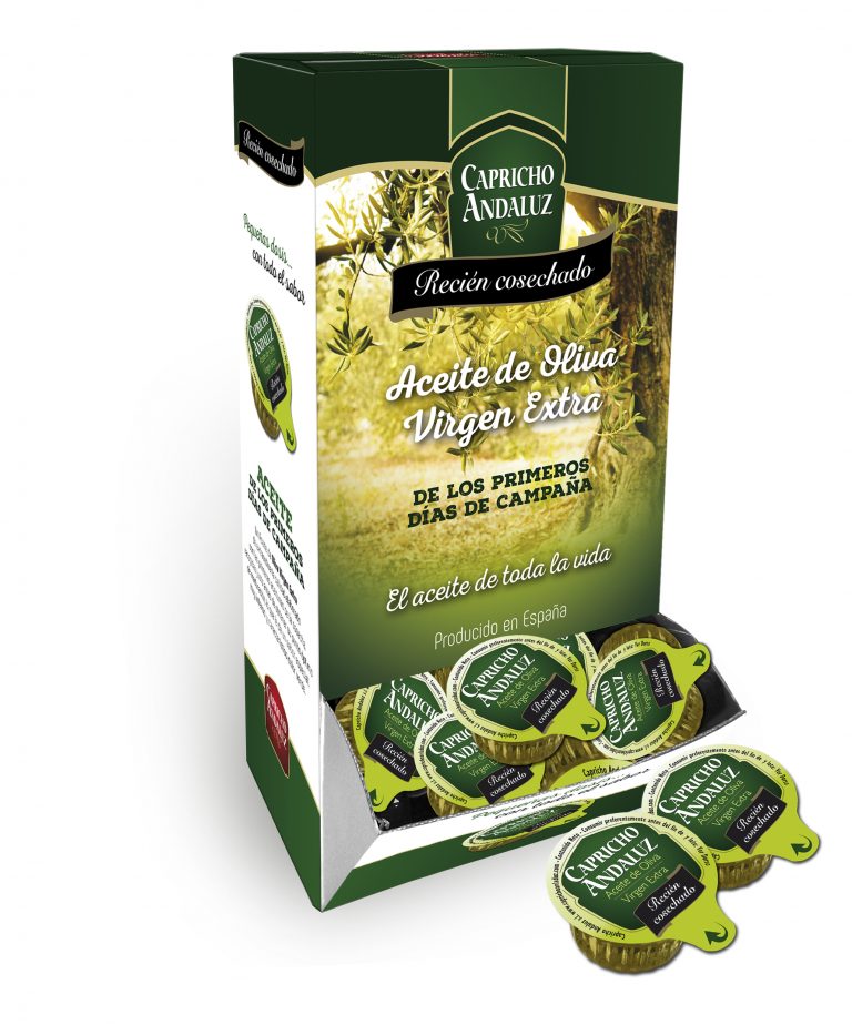 Aceite Oliva Virgen Extra Capricho Andaluz Monodosis 120 u. 15 ml.