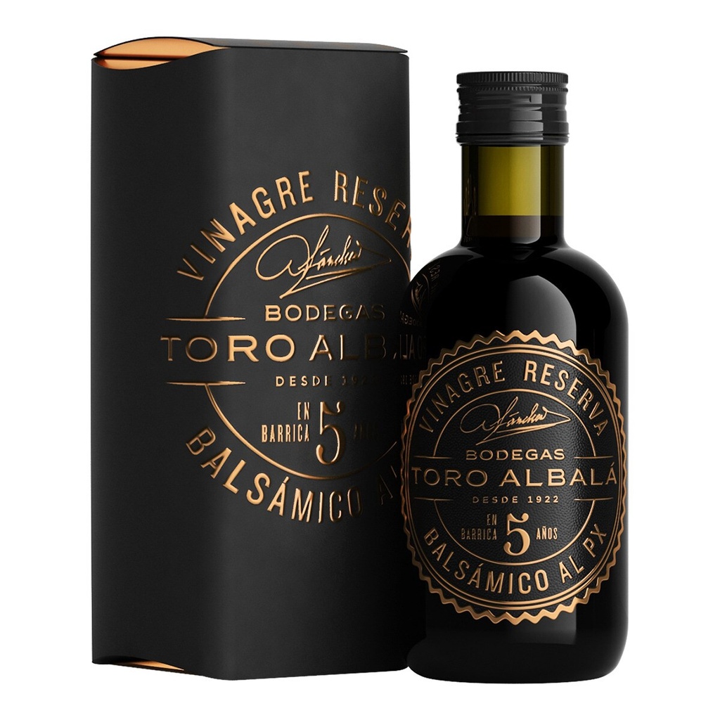 Vinagre Reserva Balsámico al P.X. 5 años 6º Toro Albalá 250 ml.