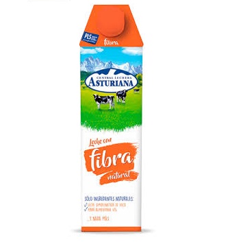 Leche Asturiana Fibra Semi 6x1L.