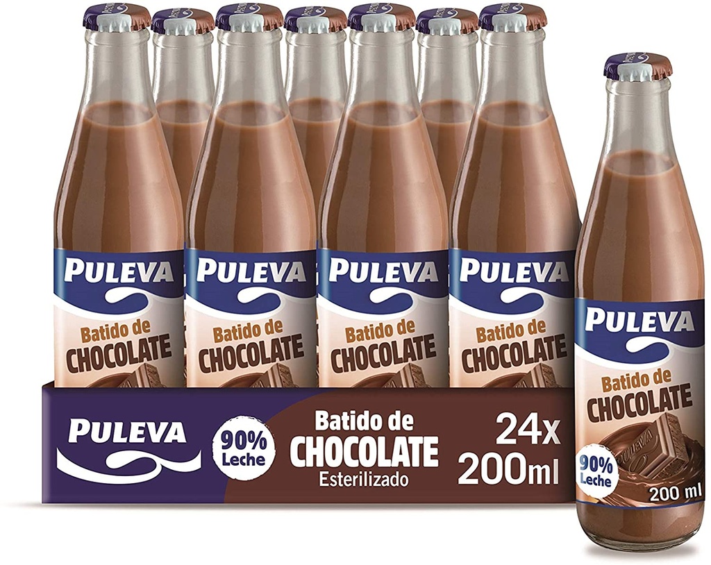 Batido Puleva Cristal 24x200 ml. Cacao