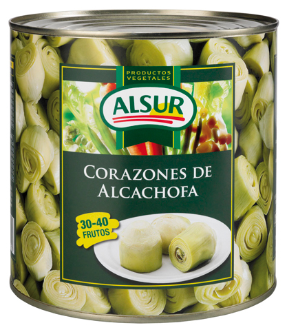 Alcachofa Entera lata 3 kg. 30-40 piezas Alsur