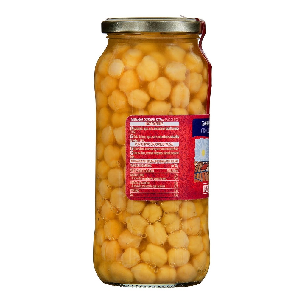 Garbanzo Cocido Tarro 580 ml. La Fragua