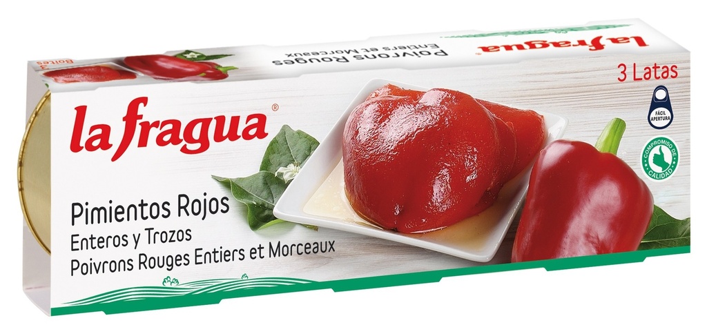 Pimiento Rojo pack-3 lata 80 gr. La Fragua
