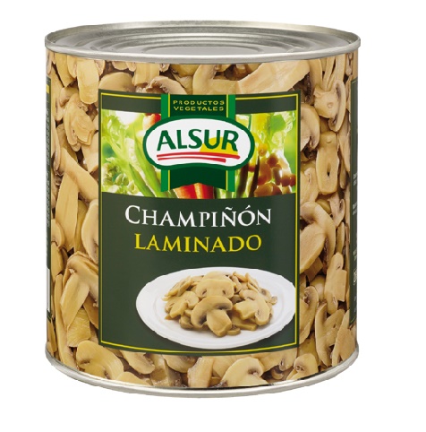 Champiñón Alsur Laminado Lata 3 kg.