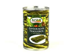 Esparrago Alsur Verde Triguero Entero Lata 425 ml.
