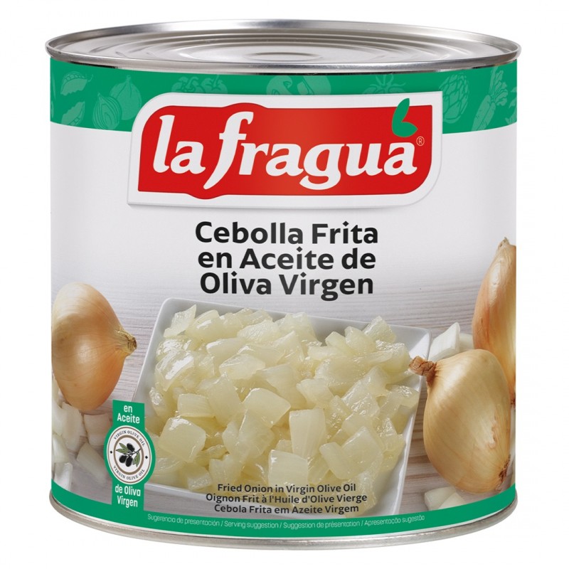 Cebolla Frita La Fragua Oliva Virgen Extra lata 3 kg.