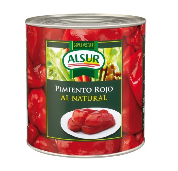 Pimiento Rojo lata 3 kg. Alsur