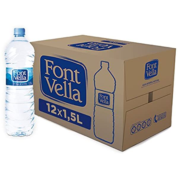 Agua Font Vella 1.5 L. Carton 12 b.