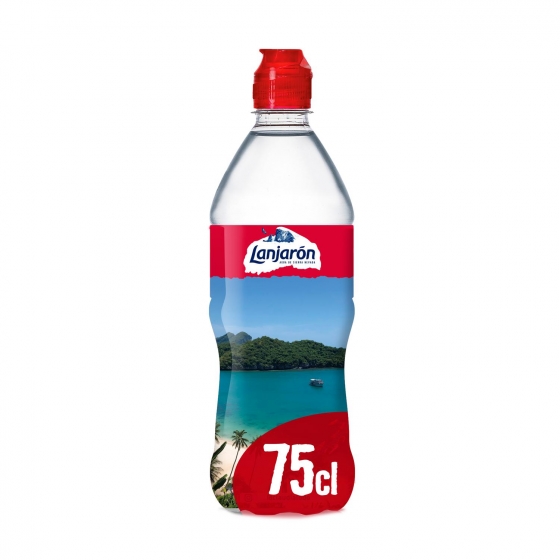 Agua Lanjaron botella Pet 750 ml. caja 15 u.