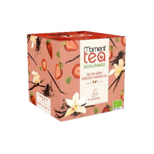 Infusión Te PU ERH Fresa-Vainilla Moment Piramide 15 u.