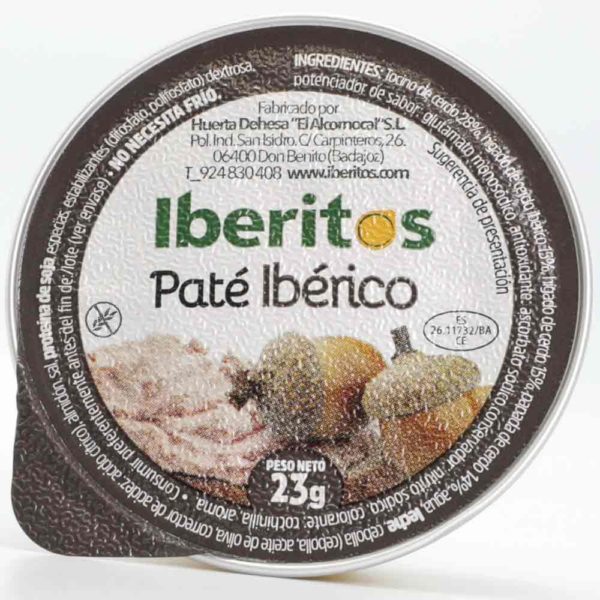 Paté monodosis Iberito 45u.x23 gr. Ibérico