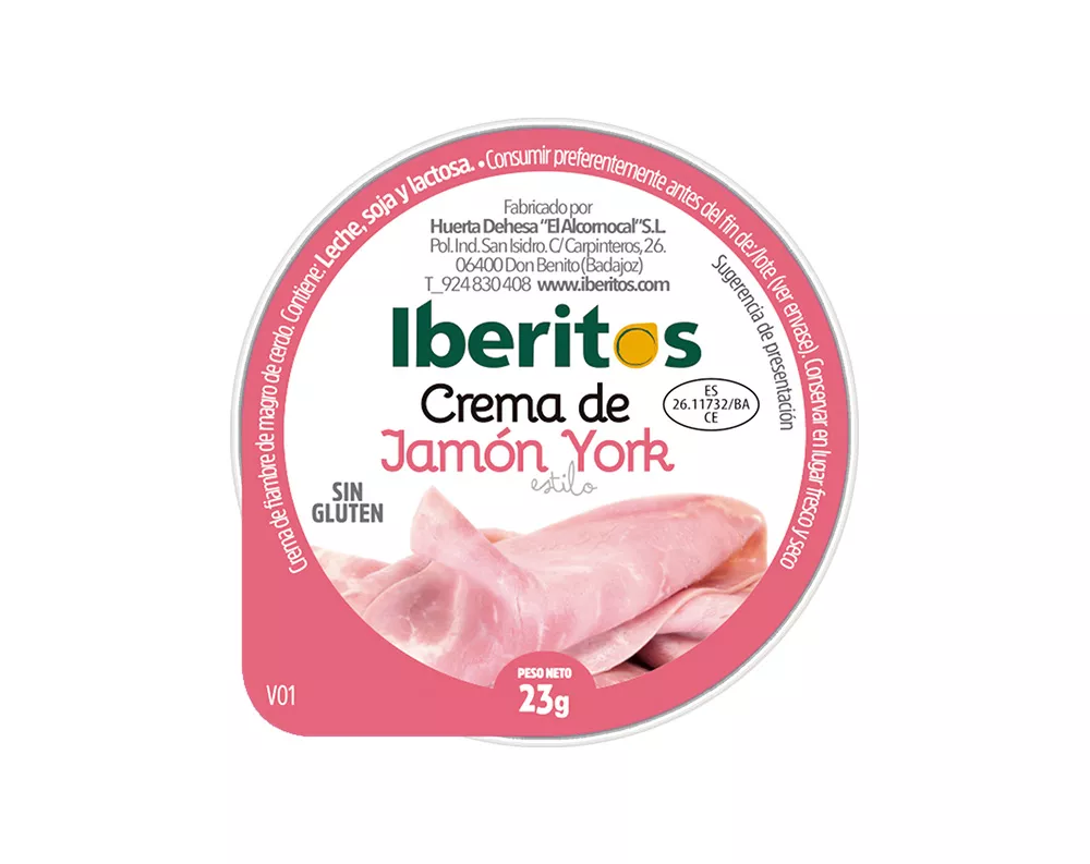 Paté monodosis Iberito 45u.x23 gr. Crema York