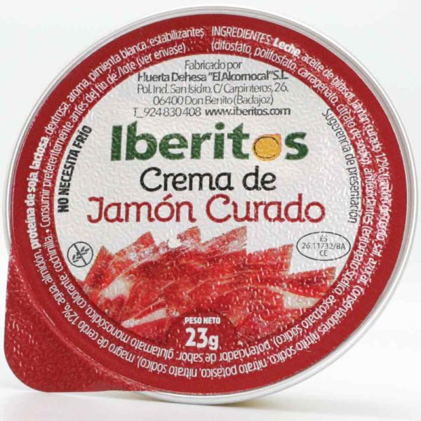 Paté monodosis Iberito 45u.x23 gr. Jamón curado