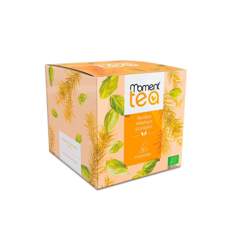 Infusión Te Rooibos Albahaca ECO Moment Piramide 15 u.