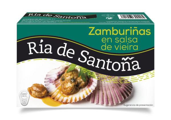 Zamburiñas Salsa Vieira Ria de Santoña 120 gr.