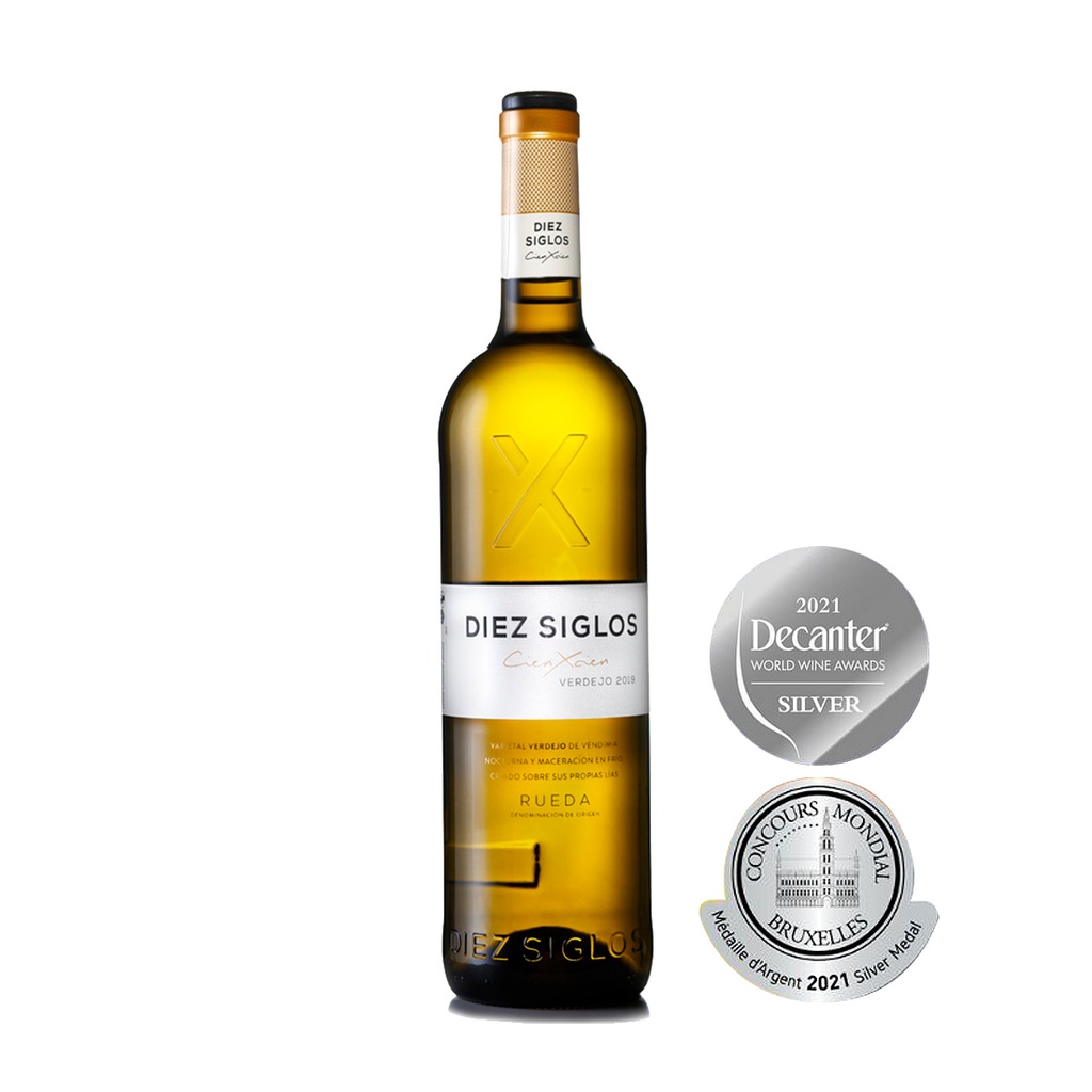 Diez Siglos-Rueda Verdejo Crianza sobre Lías-2022 (75 cl. 13º)