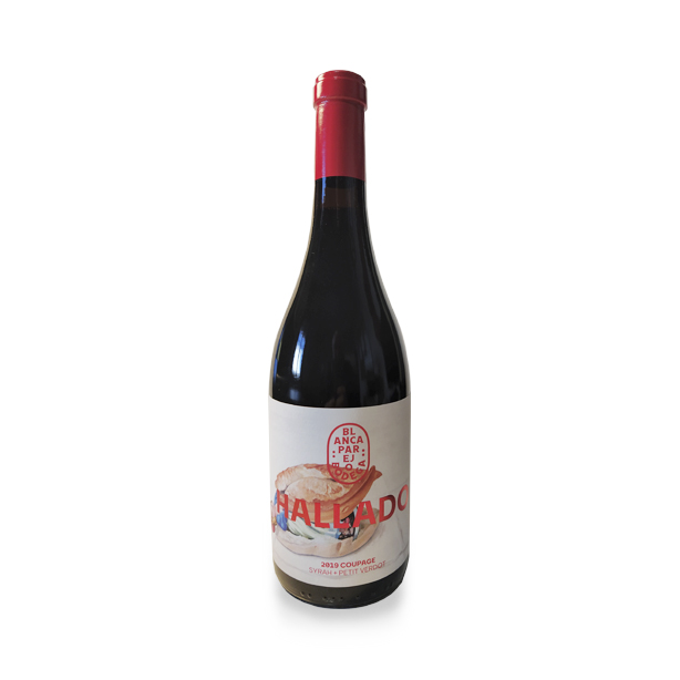 Tinto Hallado Blanca Parejo.Syrah Y Petit Verdot 75 cl.