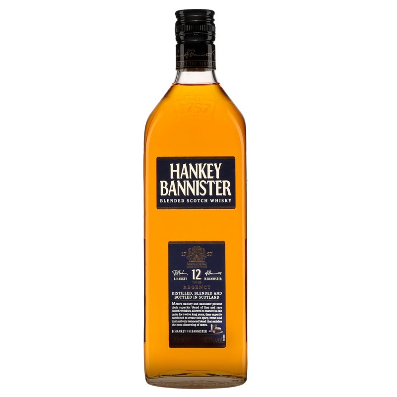 Whisky Scotch HANKEY BANNISTER 70 cl. 12 años