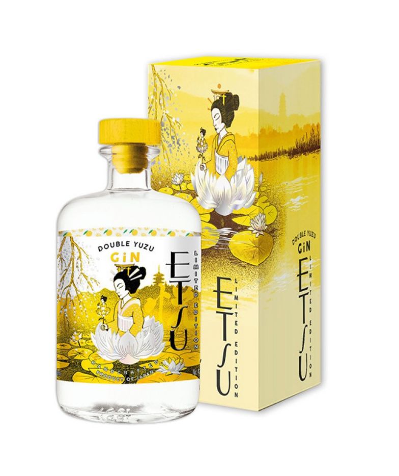 Gin Japonesa ETSU Double Yuzu 70 cl. Estuche