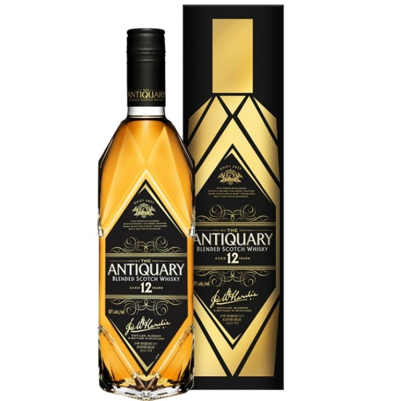 Whisky Scotch THE ANTIQUARY 12 Años 70 cl. Estuche