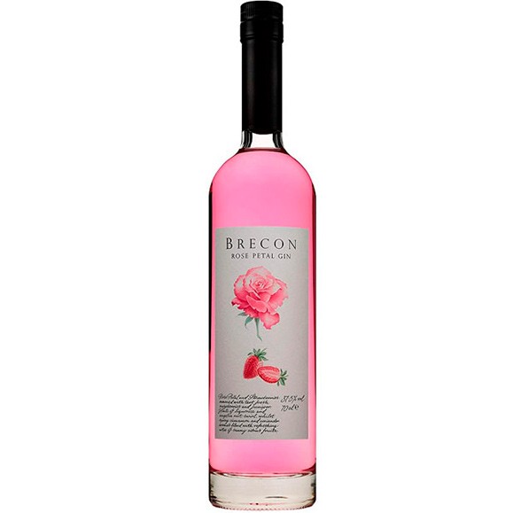 Gin Brecon Rose Petal 37,5º 70 cl. Frambuesa y Fresa (Gales)