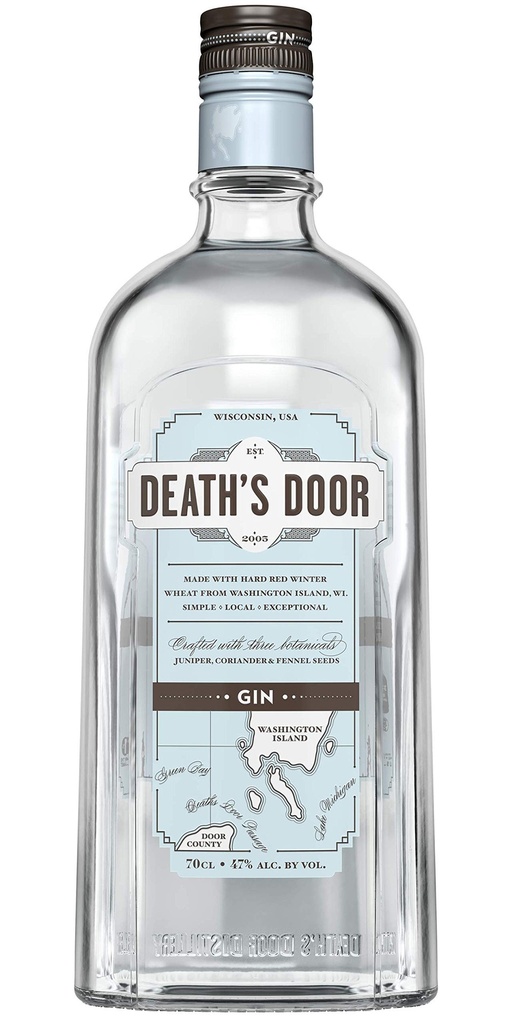 Gin Death's Door 47º 70 cl. Americana 3 botanicos