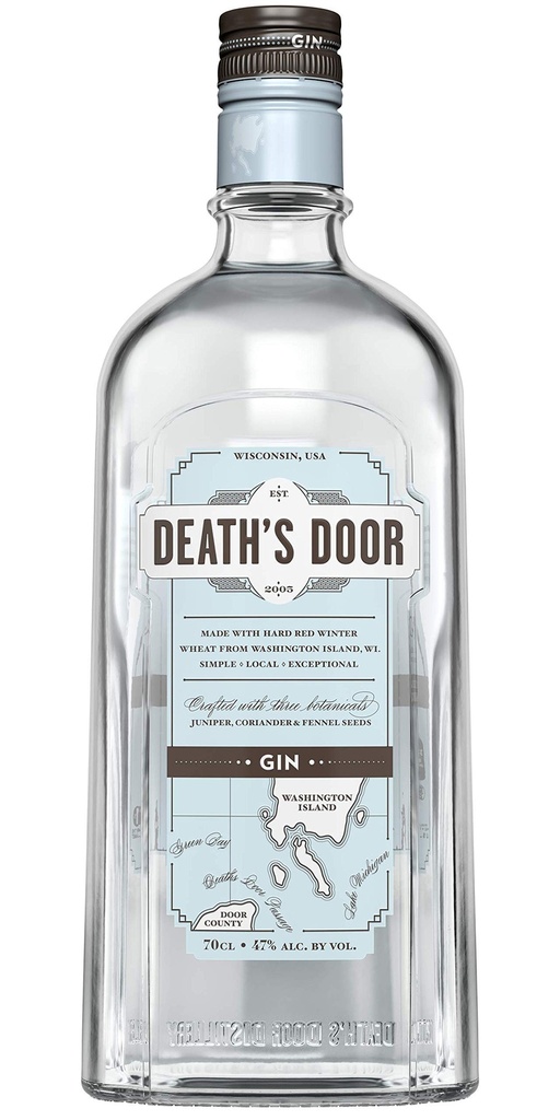 Gin Death's Door 47º 70 cl. Americana 3 botanicos