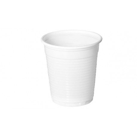 Vaso pvc Vino 100 ml. 100 u. blanco