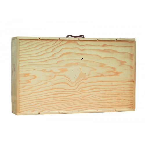 Caja madera para 6 b.