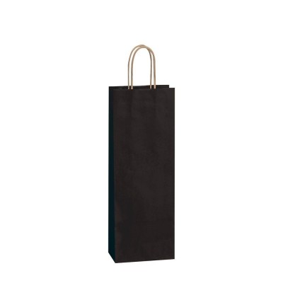 Bolsa para 1 b. Vino Negra 16x40x10