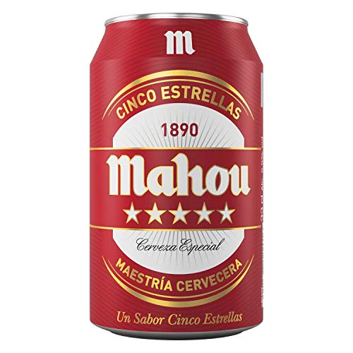 Cerveza Mahou 5* Lata 33 cl. 24 u.