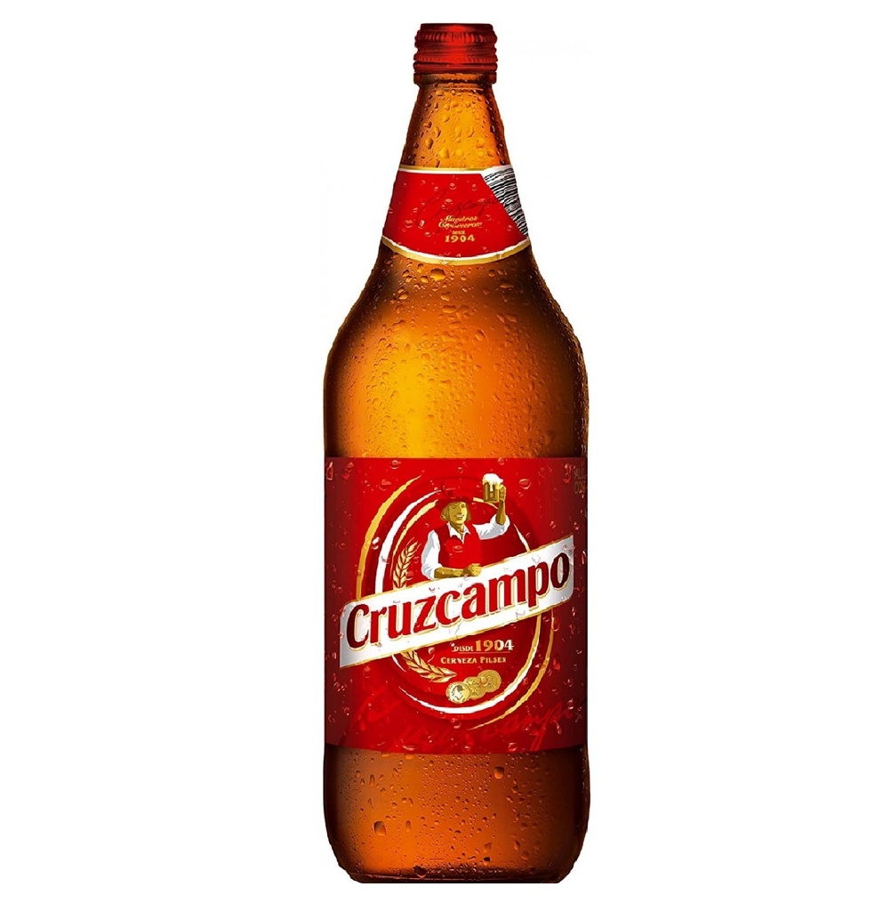 Cerveza Cruzcampo 1 L. 6 u. Tapon Rosca