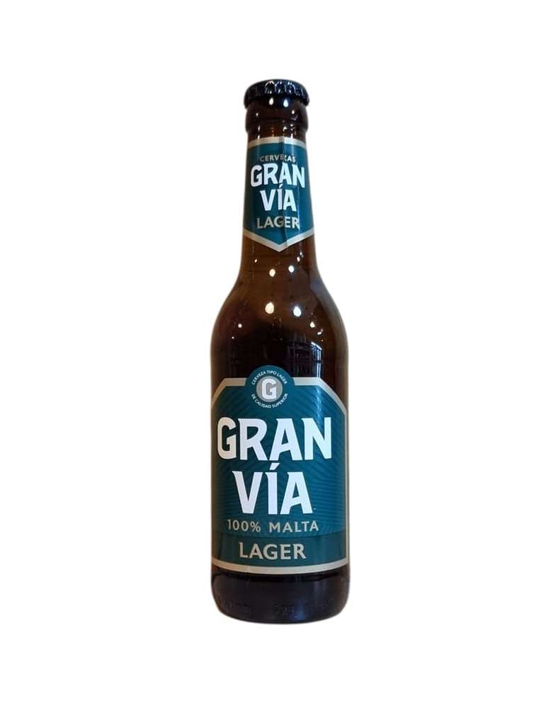 Cerveza Gran Vía Lager 100% Malta Tercios 24 u. 4,5º
