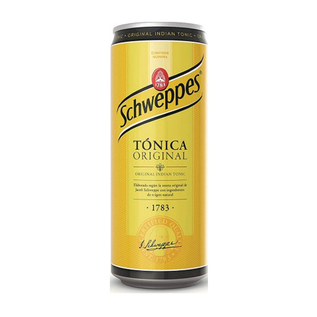Tonica Schweppes lata 33 cl. Clasica 24 unid.
