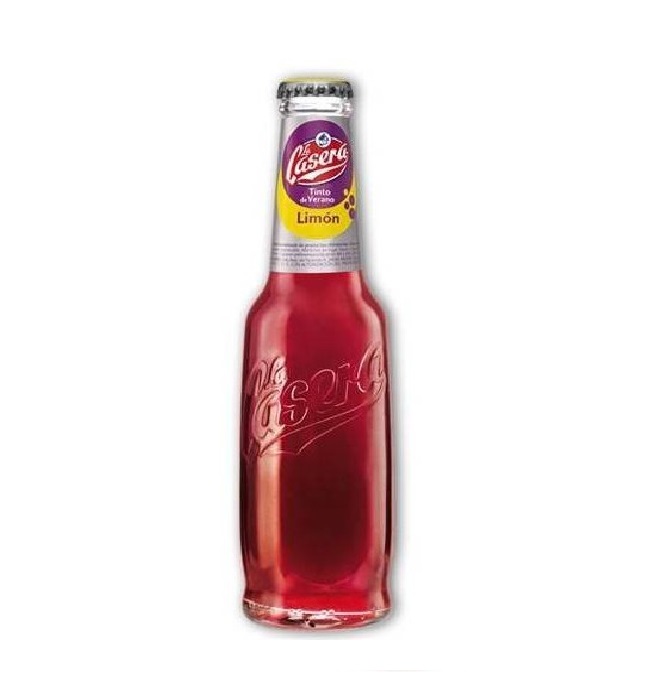 Casera tinto botellin 275 ml  Limon 24 u.