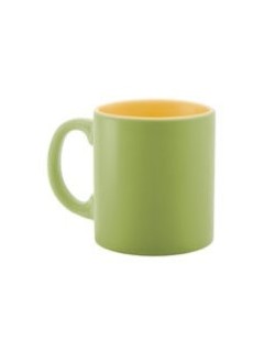 Taza Porcelana Earth Verde/Amarillo 25 cl 1u.