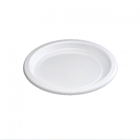 Plato PVC postre 17 cm 50 u.