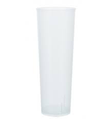 Vaso pvc PP 300 ml. tubo 10 u.