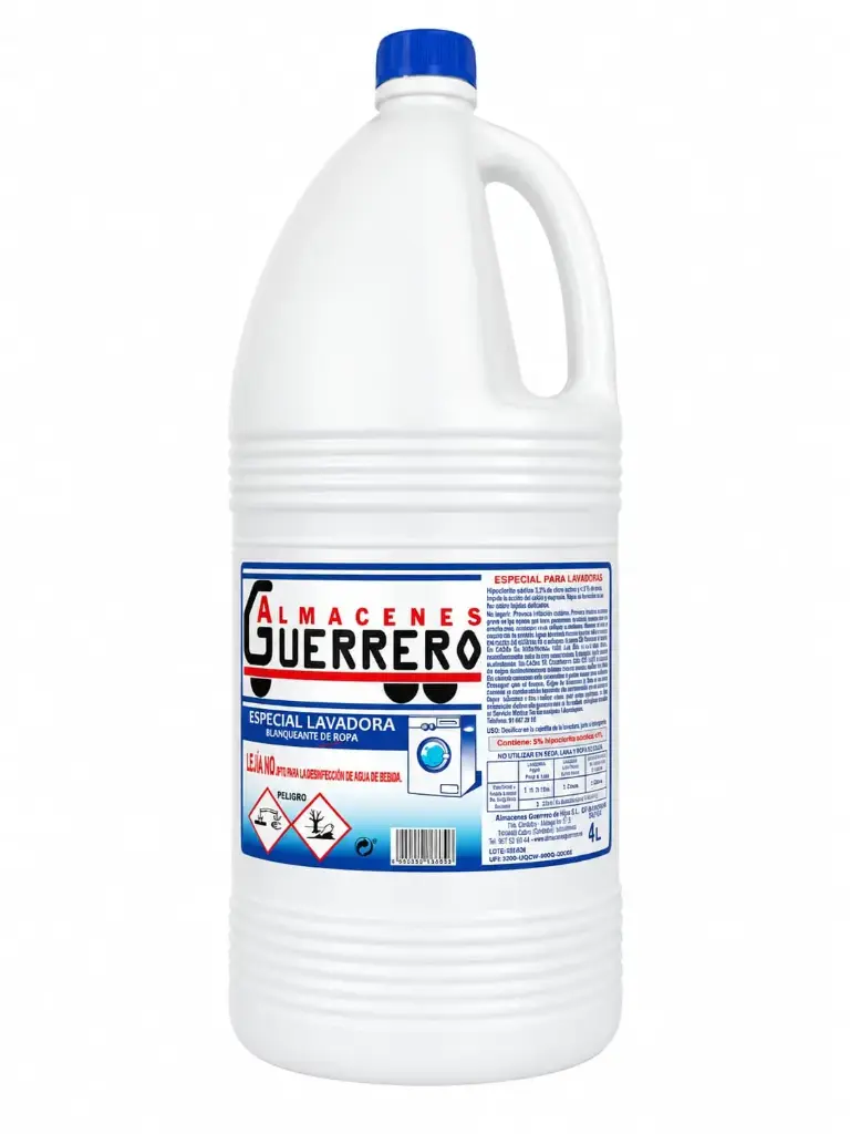 Lejía Blanca Lavadora 4 L. caja 4 L.