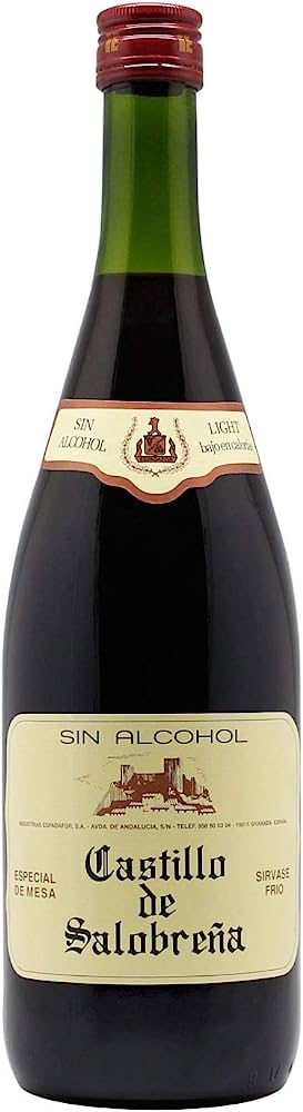 Castillo Salobreña Mosto Tinto Manzana Sin Alcohol 1 L. 8 Bot.