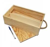 Caja madera para 3 b.