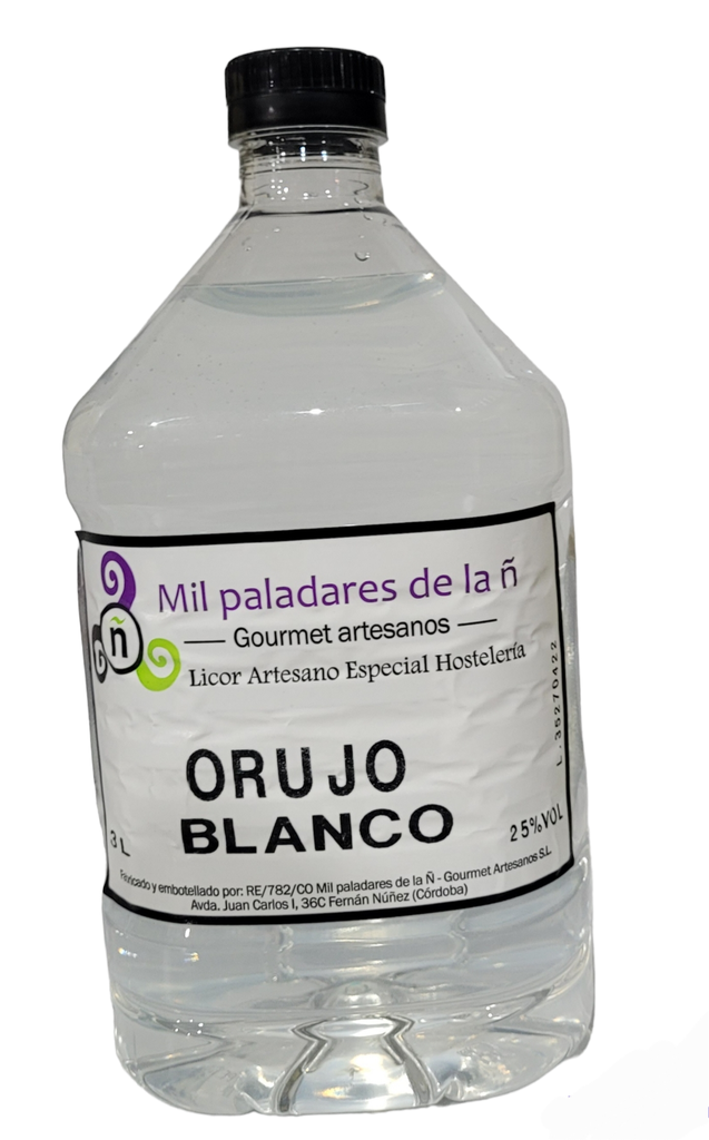 Orujo Aguardiente Blanco "La Ñ" 3 Litros