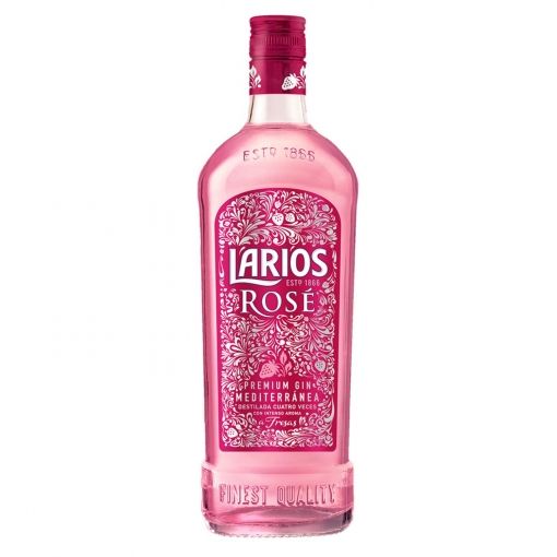 Gin Larios Rose 37,5º 70 cl. Española (Fresa)