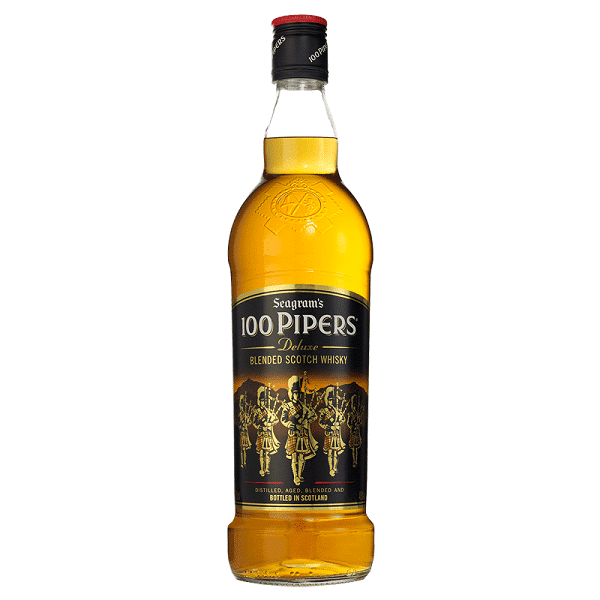 Whisky 100 Pipers 40º 70 cl. Escocia