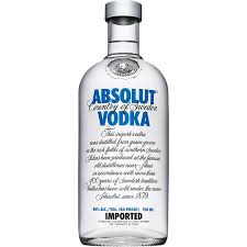 Vodka Absolut Blue 40º 70 cl. Suecia