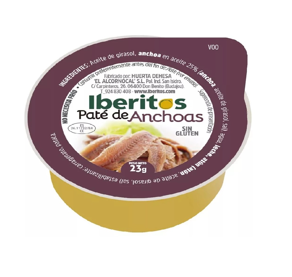 Paté Iberito 45u.x25 gr. Anchoa (a liquidar)